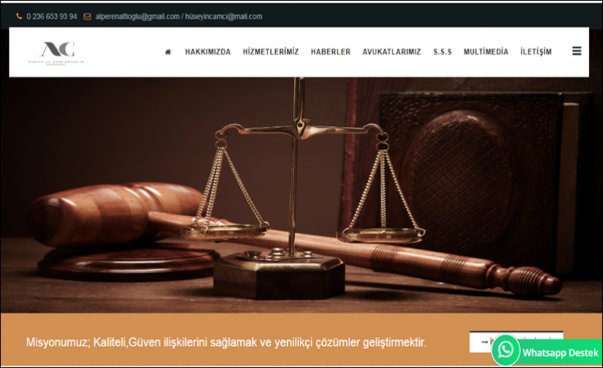 ALTIOĞLU & CAMCI RESMİ İNTERNET SAYFASI TESLİM EDİLDİ