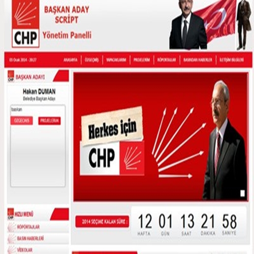 CHP PARTİ-ADAY İNTERNET SİTESİ