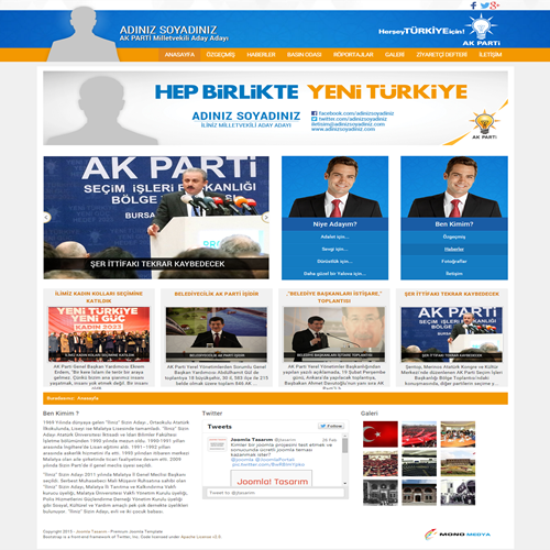 AKP PARTİ-ADAY İNTERNET SİTESİ